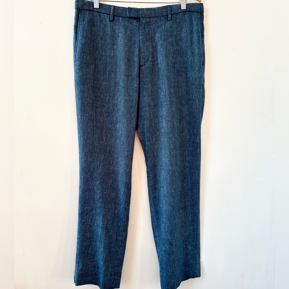 Banana Republic Men's Sz 35 Gray Blue  Dress Pants